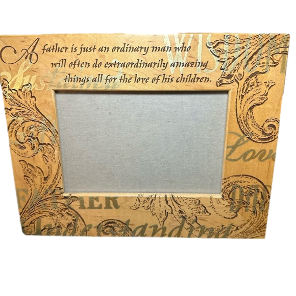 A Father Is…Wooden Frame 6x4 Picture